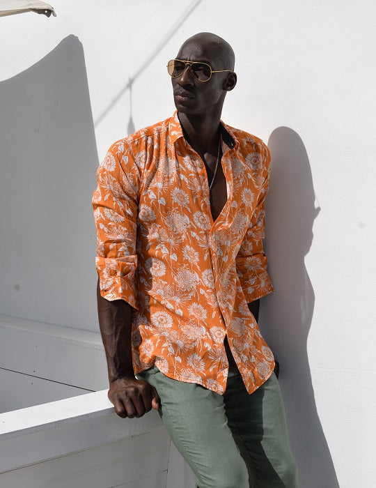 Men's St-Jean Lightweight Cotton Voile Shirt – Forest
