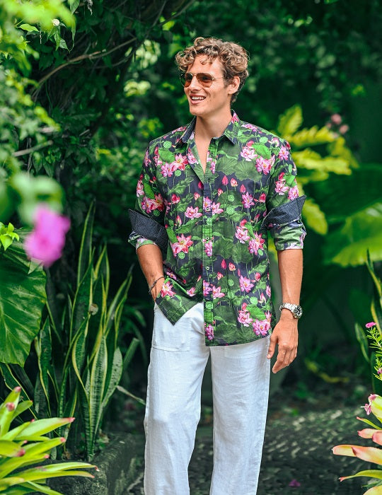 Men's St-Jean Lightweight Cotton Voile Shirt – Lotus