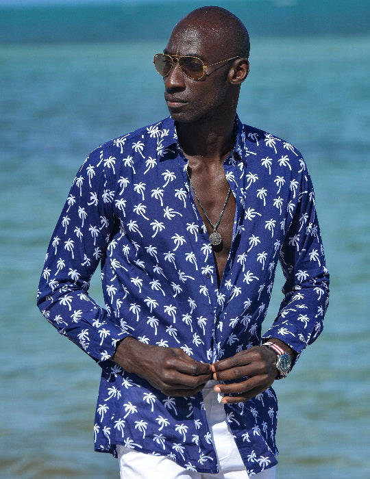Men's St-Jean Lightweight Cotton Voile Shirt – Palm