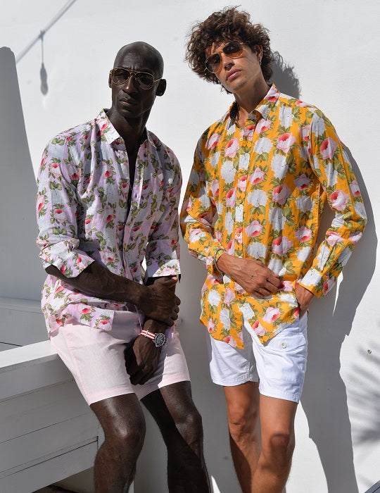 Men's St-Jean Lightweight Cotton Voile Shirt – Peony