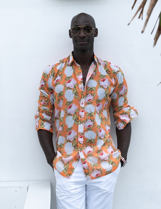 Men's St-Jean Lightweight Cotton Voile Shirt – Peony