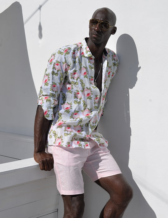 Men's St-Jean Lightweight Cotton Voile Shirt – Peony