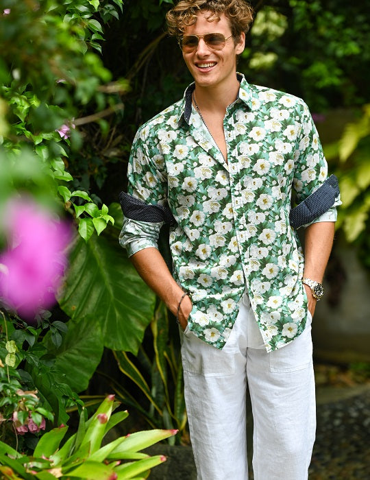 Men's St-Jean Lightweight Cotton Voile Shirt – Rose