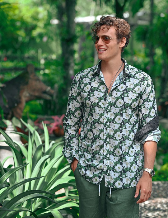 Men's St-Jean Lightweight Cotton Voile Shirt – Rose