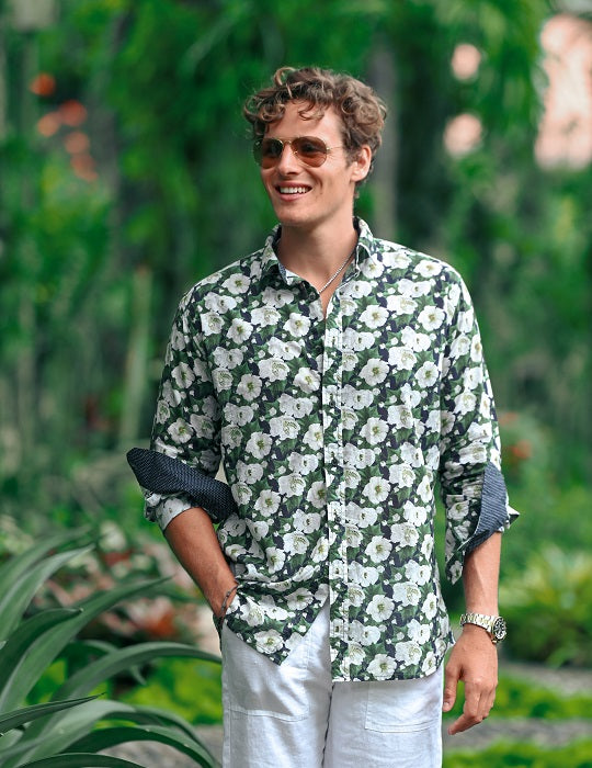 Men's St-Jean Lightweight Cotton Voile Shirt – Rose