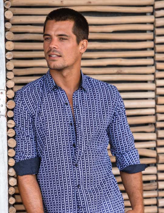 Men's St-Jean Lightweight Cotton Voile Shirt – Shibori