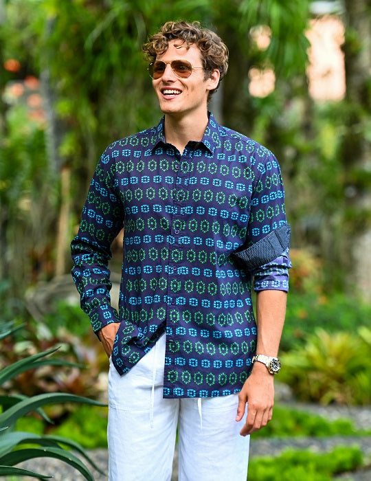 Men's St-Jean Lightweight Cotton Voile Shirt – Stamp Big