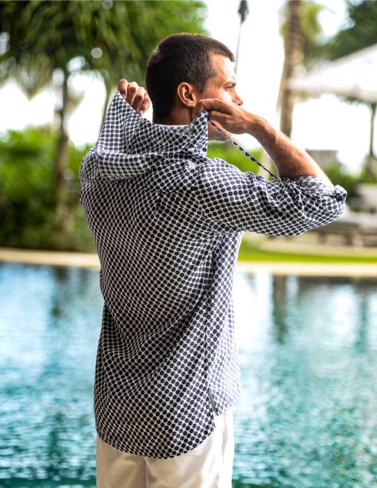 Men's Venice Beach Patterned Linen Hoodies