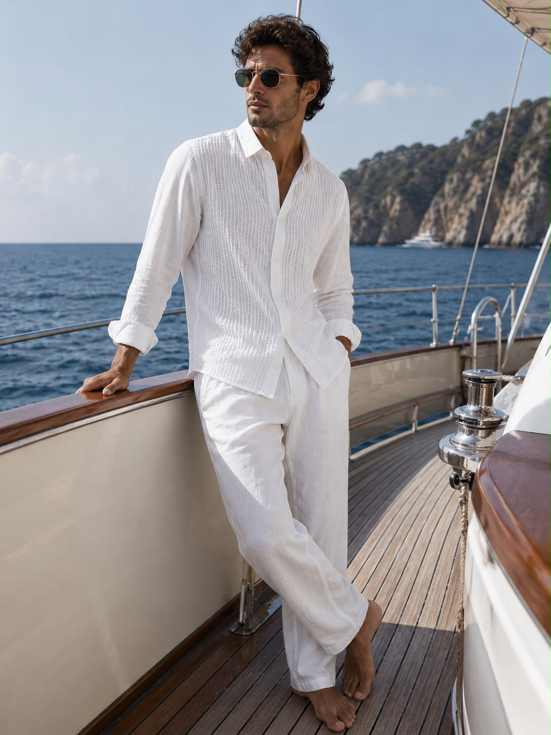 Riva Corded Cotton Voile Shirt