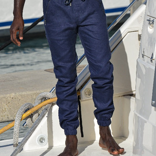Men’s Miami Linen Joggers - Luxury Linen Pants