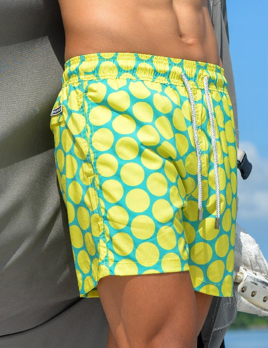 Men's Pier Sports Swim Shorts - Polka Dots