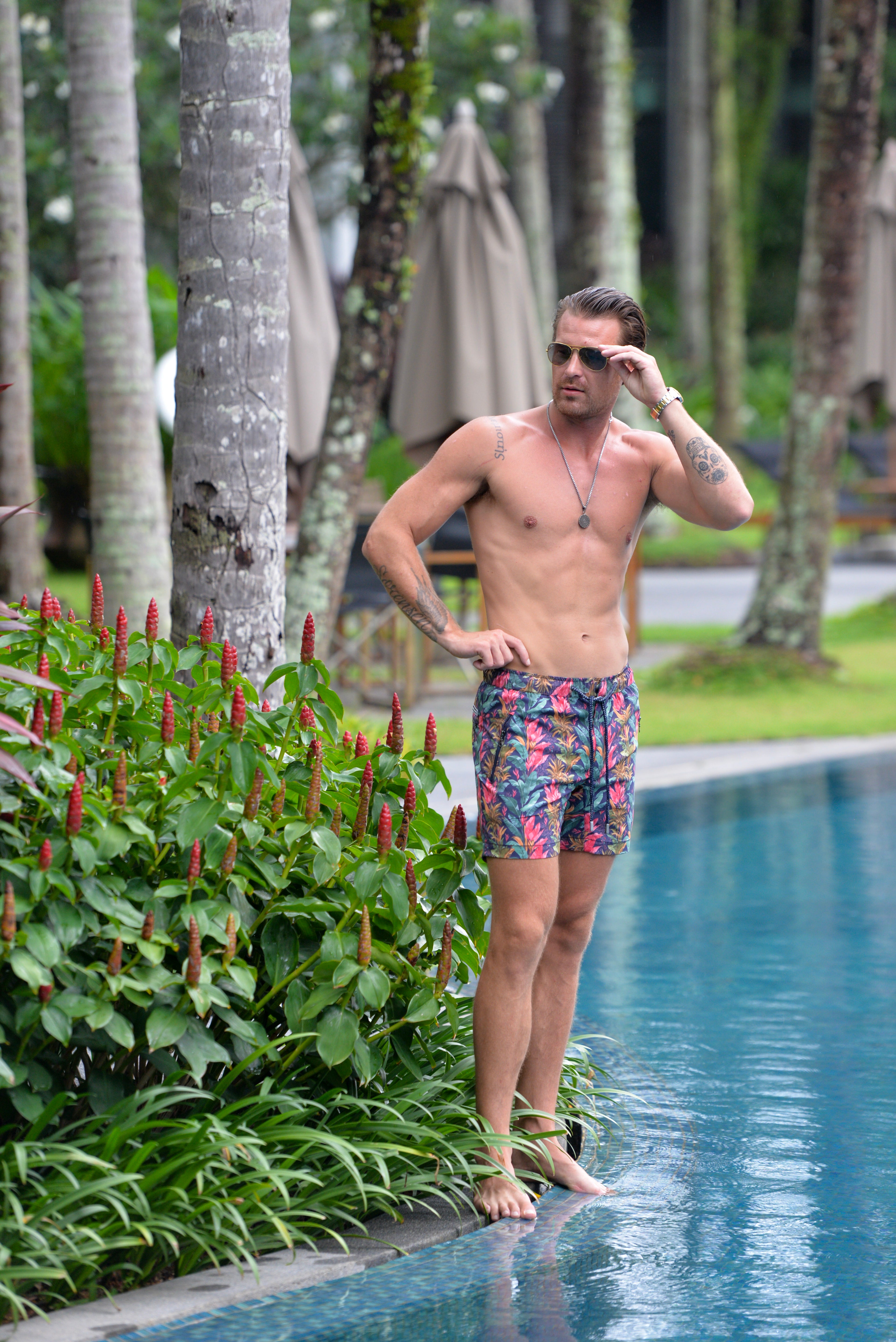 Men's Odyssey Hybrid Swim Shorts - St Barth Tropique