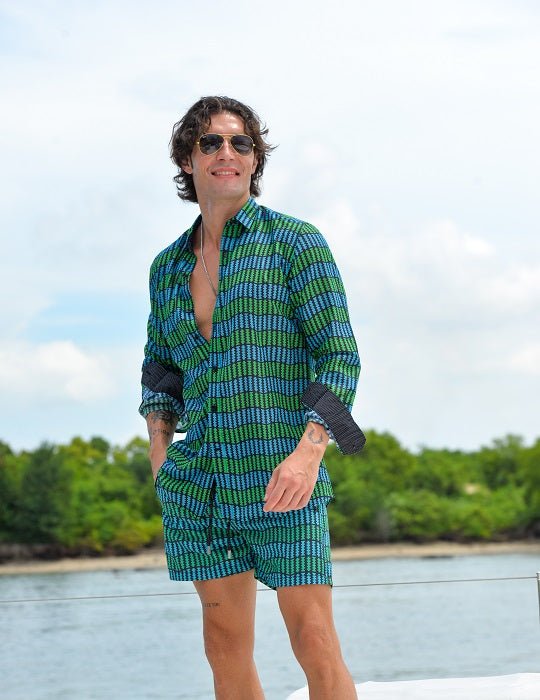 Men's St-Jean Lightweight Cotton Voile Shirt – Digital Wave