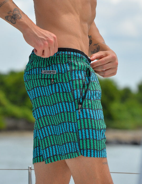 Men's Cannes Sports Swim Shorts - Digital Wave