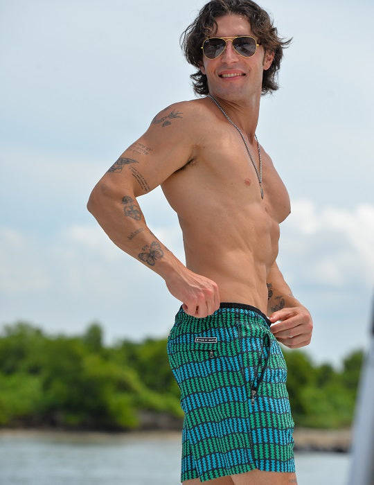 Men's Cannes Sports Swim Shorts - Digital Wave