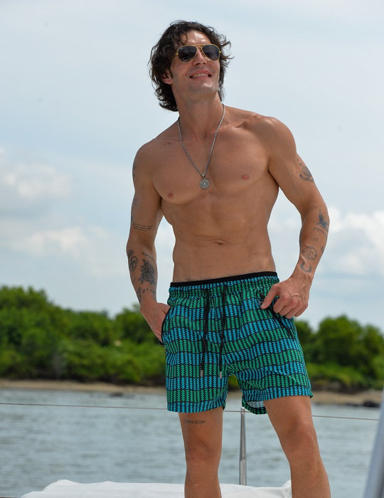 Men's Cannes Sports Swim Shorts - Digital Wave