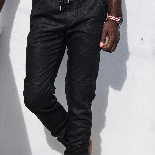 Men’s Miami Linen Joggers - Luxury Linen Pants