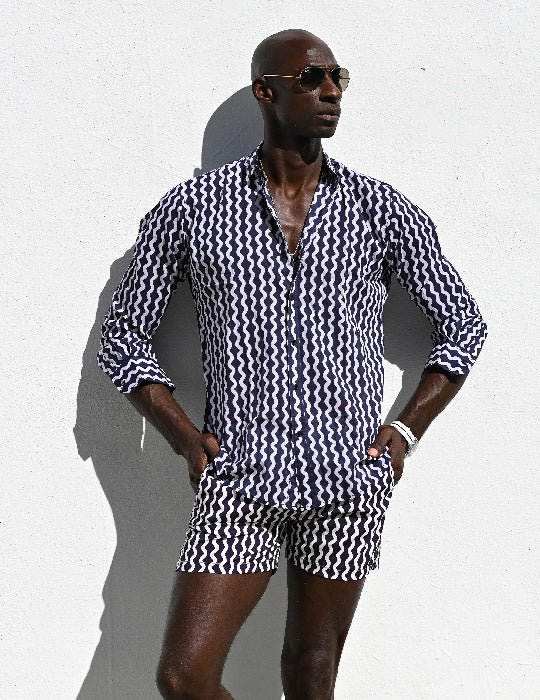 Men's Pier Sports Swim Shorts - Wavy