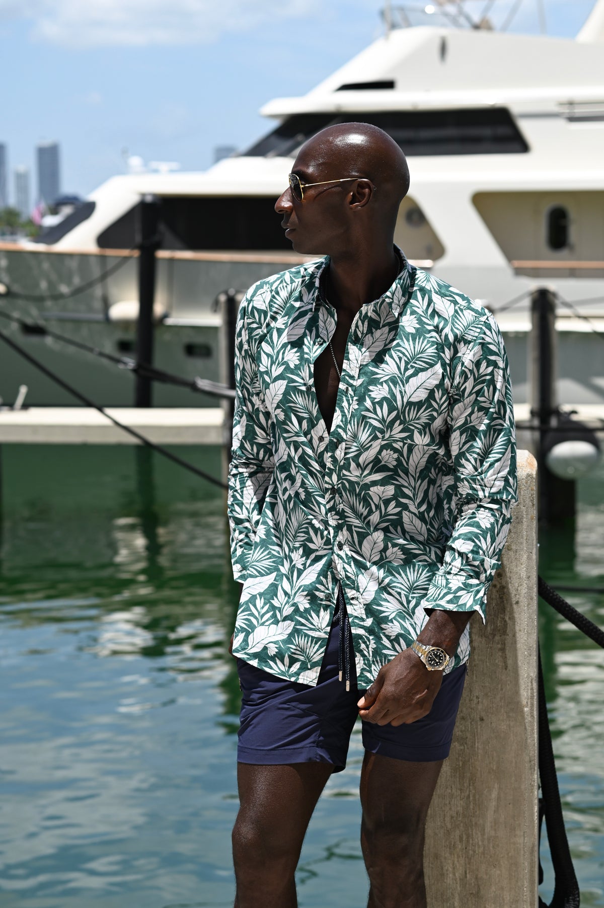 Men's St-Jean Lightweight Cotton Voile Shirt - St Barth Canopy