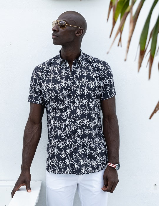 Men's Positano Poplin Short Sleeve Shirt - Sprig