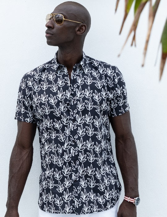Men's Positano Poplin Short Sleeve Shirt - Sprig