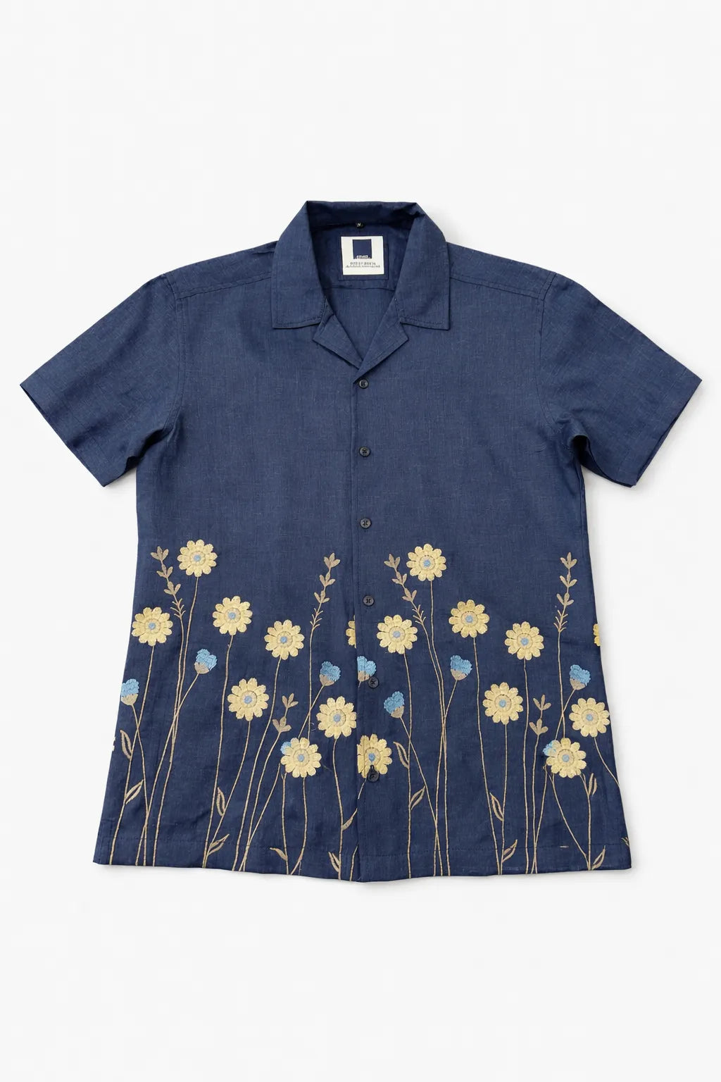 The Gustavia Bloom Linen Shirt for Men