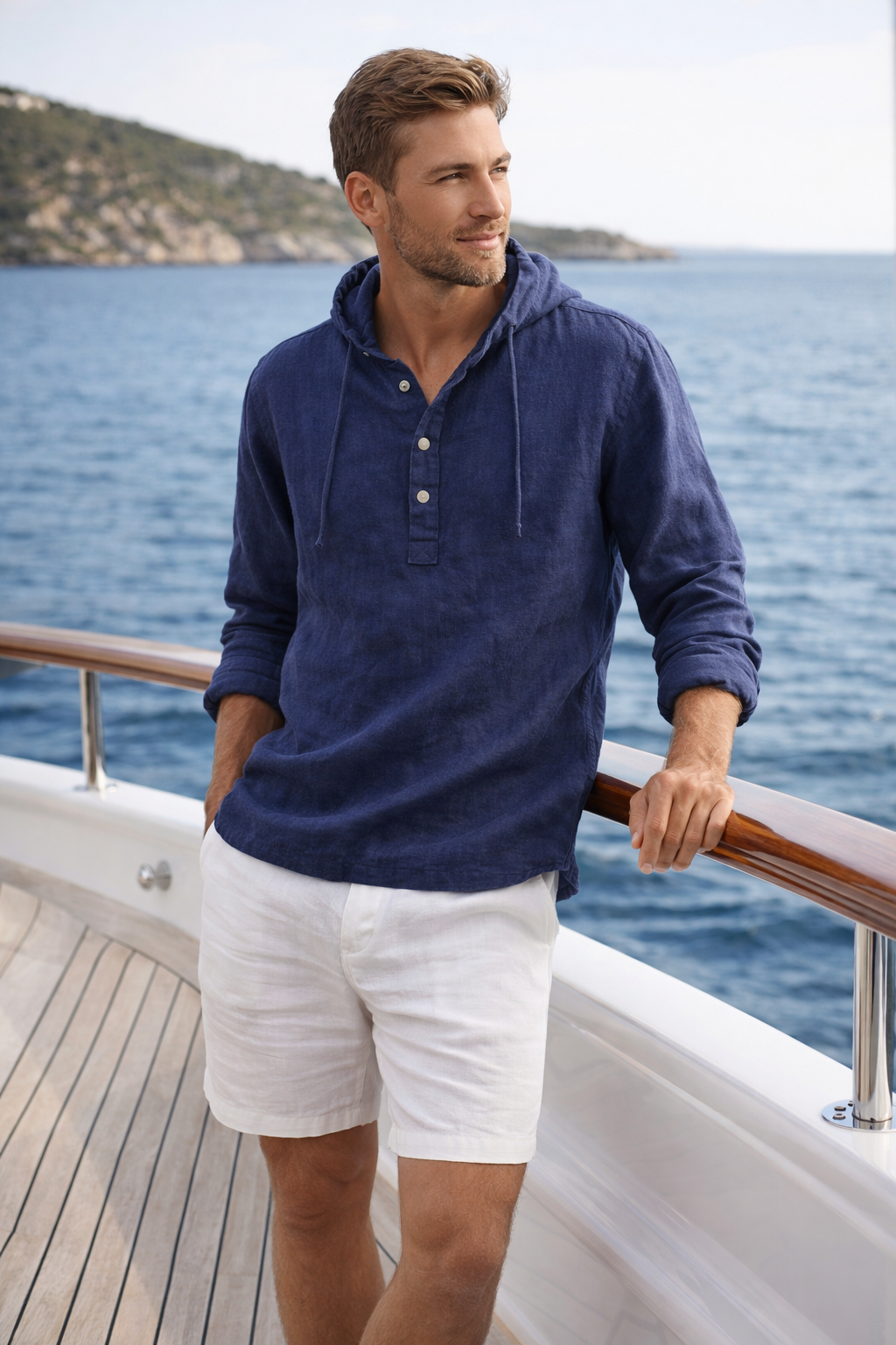 Men's Copacabana Linen Hoodie