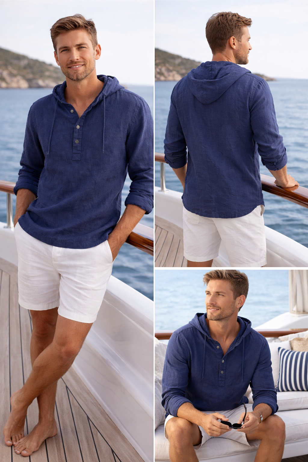 Men's Copacabana Linen Hoodie