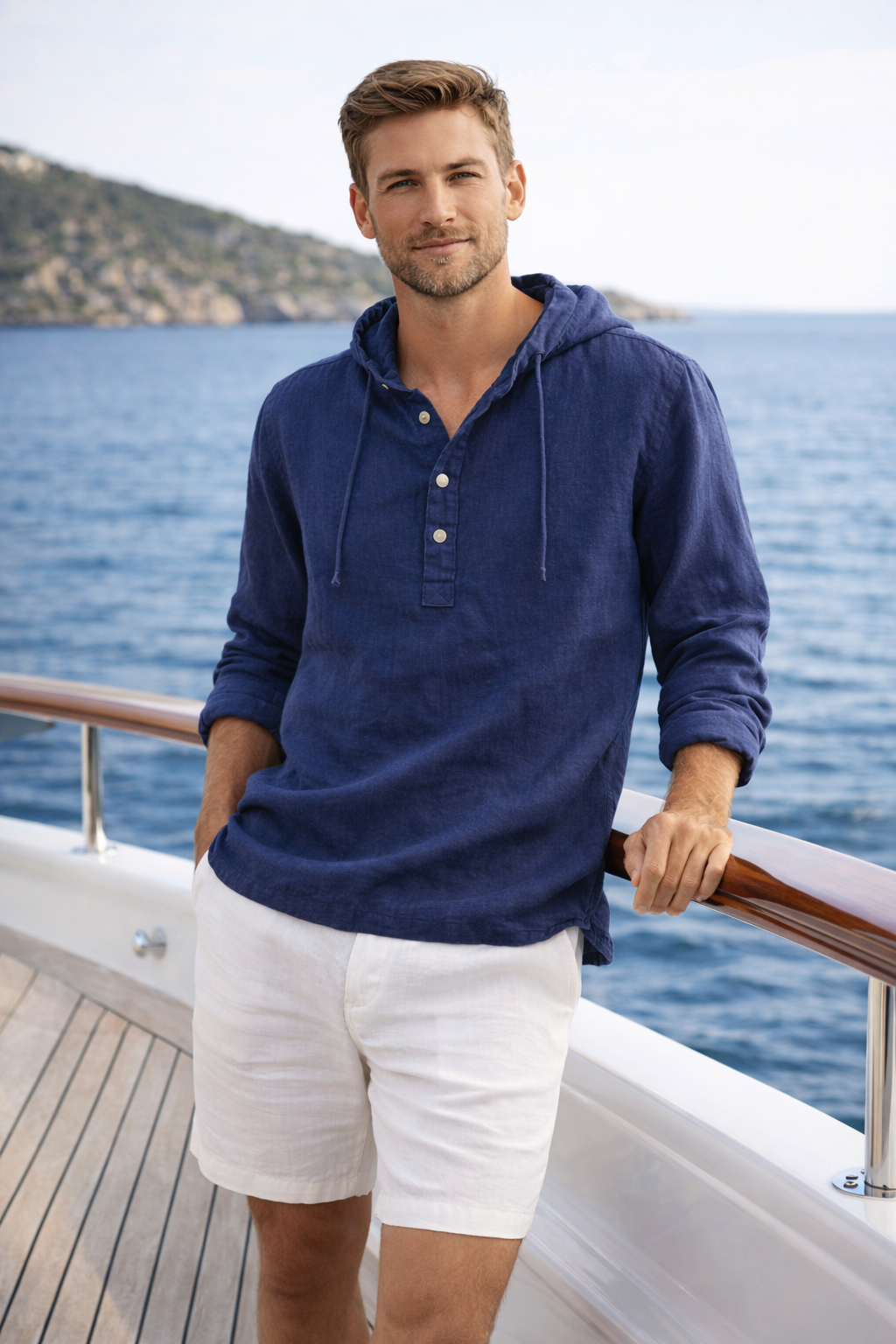 Men's Copacabana Linen Hoodie