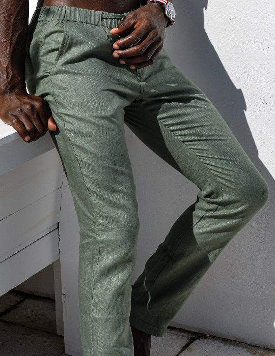 Palm Grove Linen Pants – Refined Men’s Resort Wear