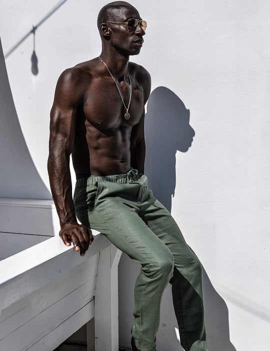 Palm Grove Linen Pants – Refined Men’s Resort Wear