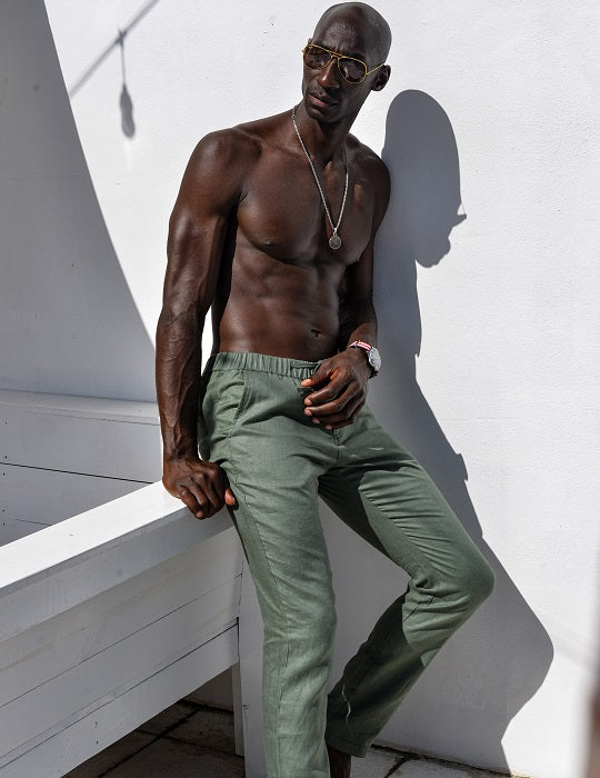 Palm Grove Linen Pants – Refined Men’s Resort Wear