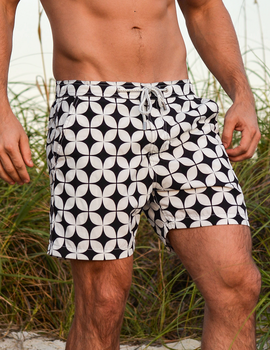 Bora Bora Tailored Swim Shorts - Diamond Star