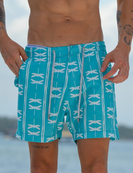 Bora Bora Tailored Swim Shorts - Dragonfly