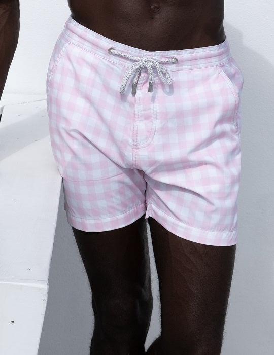 Men's Bora Bora Tailored Swim Shorts - Gingham