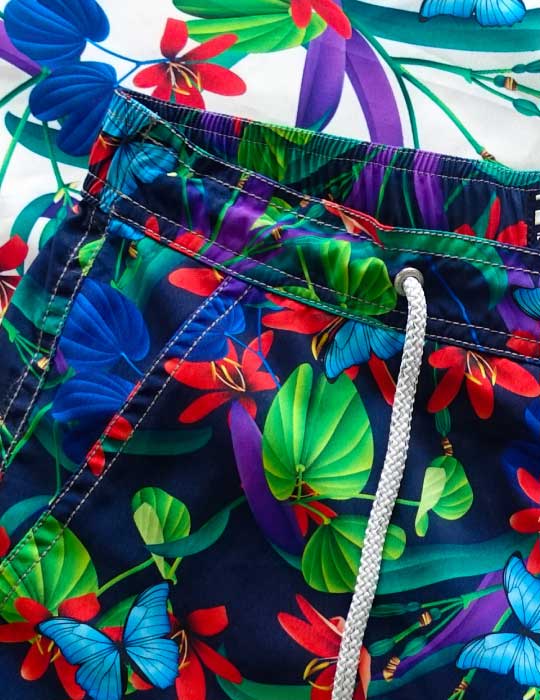 Bora Bora Tailored Swim Shorts - Mystical Blossom