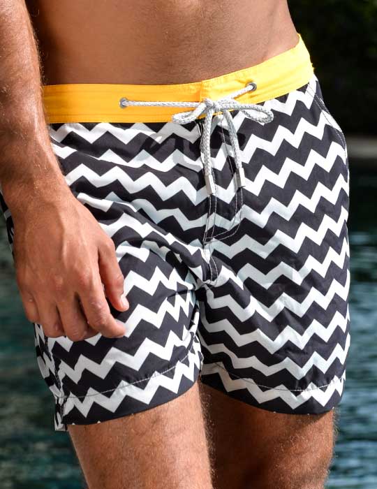 Bora Bora Tailored Swim Shorts - Nautical Wave