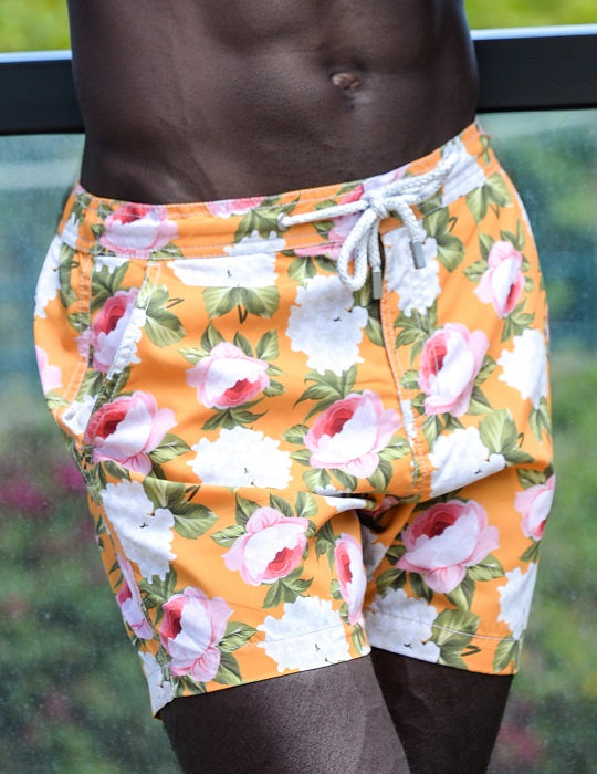 Bora Bora Tailored Swim Shorts - Peony