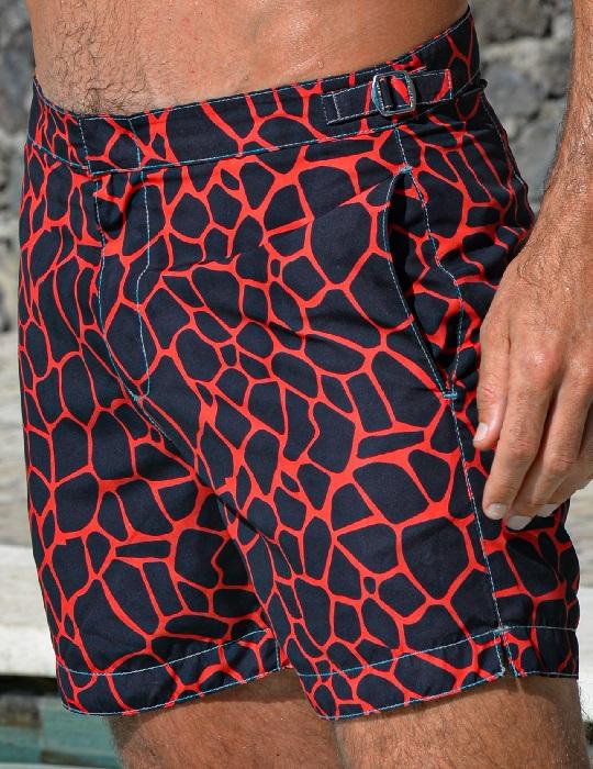 Hamptons Tailored Swim Shorts - Giraffe