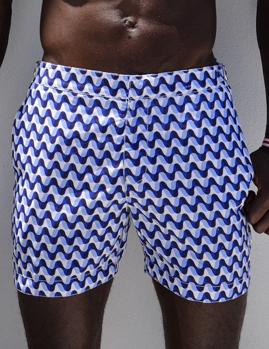 Hamptons Tailored Swim Shorts - Illusion