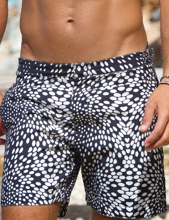 Hamptons Tailored Swim Shorts - Milky Way