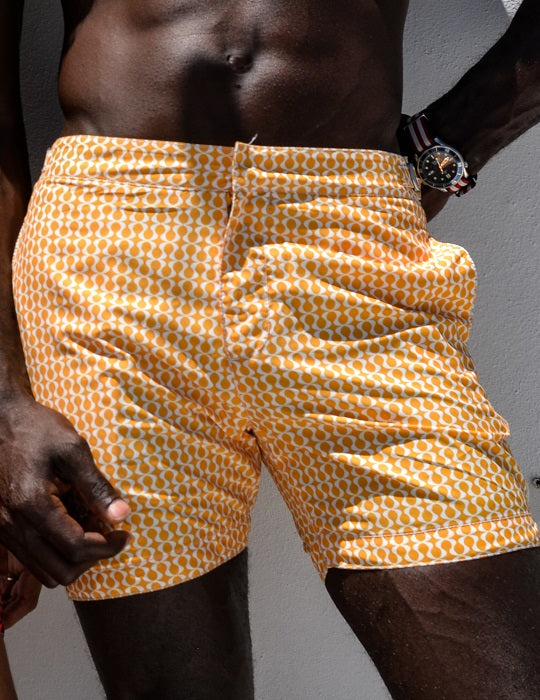 Hamptons Tailored Swim Shorts - Peace Small