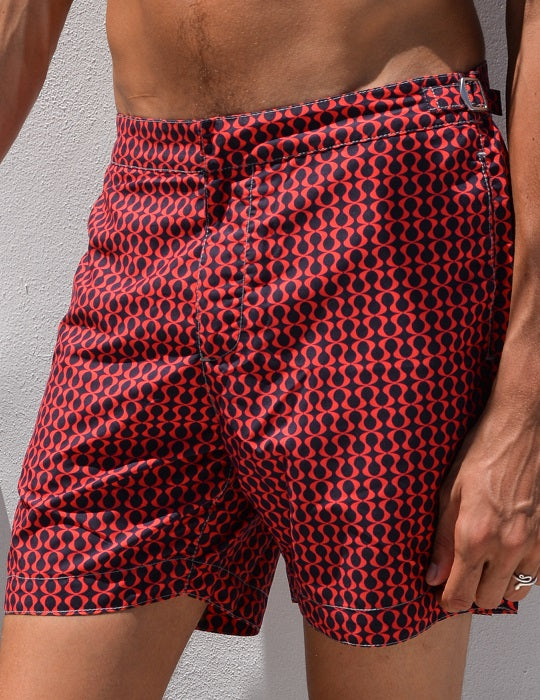 Hamptons Tailored Swim Shorts - Peace Small