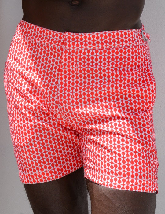 Hamptons Tailored Swim Shorts - Peace Small