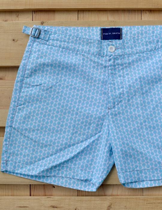 Hamptons Tailored Swim Shorts - Peace Small