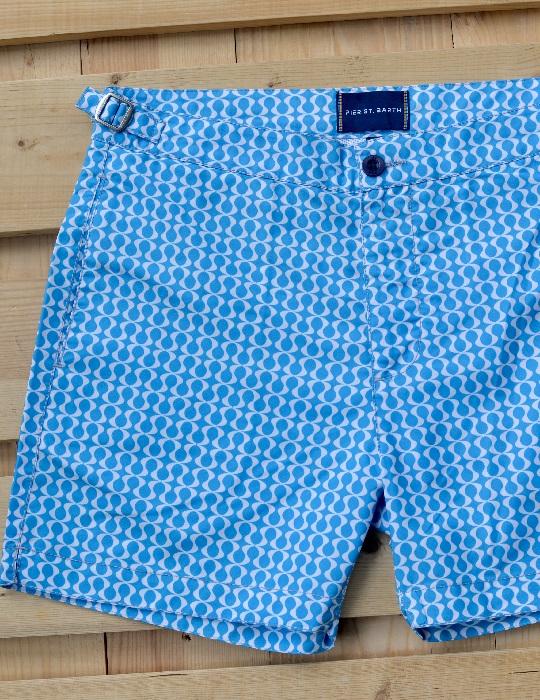 Hamptons Tailored Swim Shorts - Peace Small