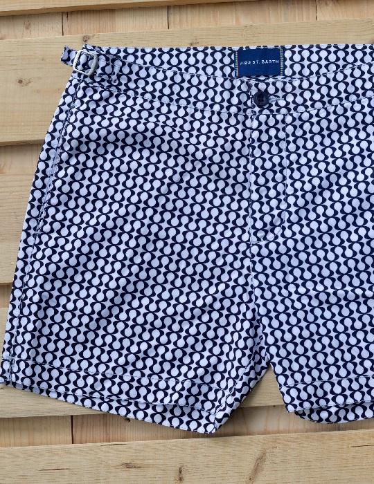 Hamptons Tailored Swim Shorts - Peace Small