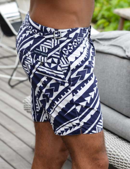 Hamptons Tailored Swim Shorts - Poly Tattoo