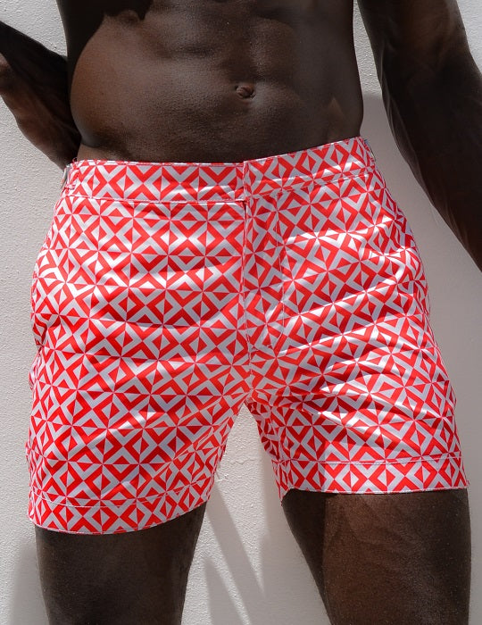 Hamptons Tailored Swim Shorts - Prism New