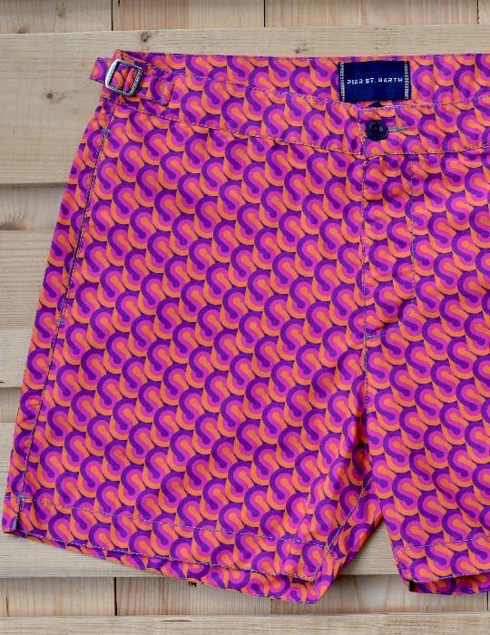 Hamptons Tailored Swim Shorts - S Print Small